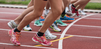 runners at a starting line