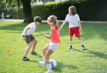 kids playing soccer